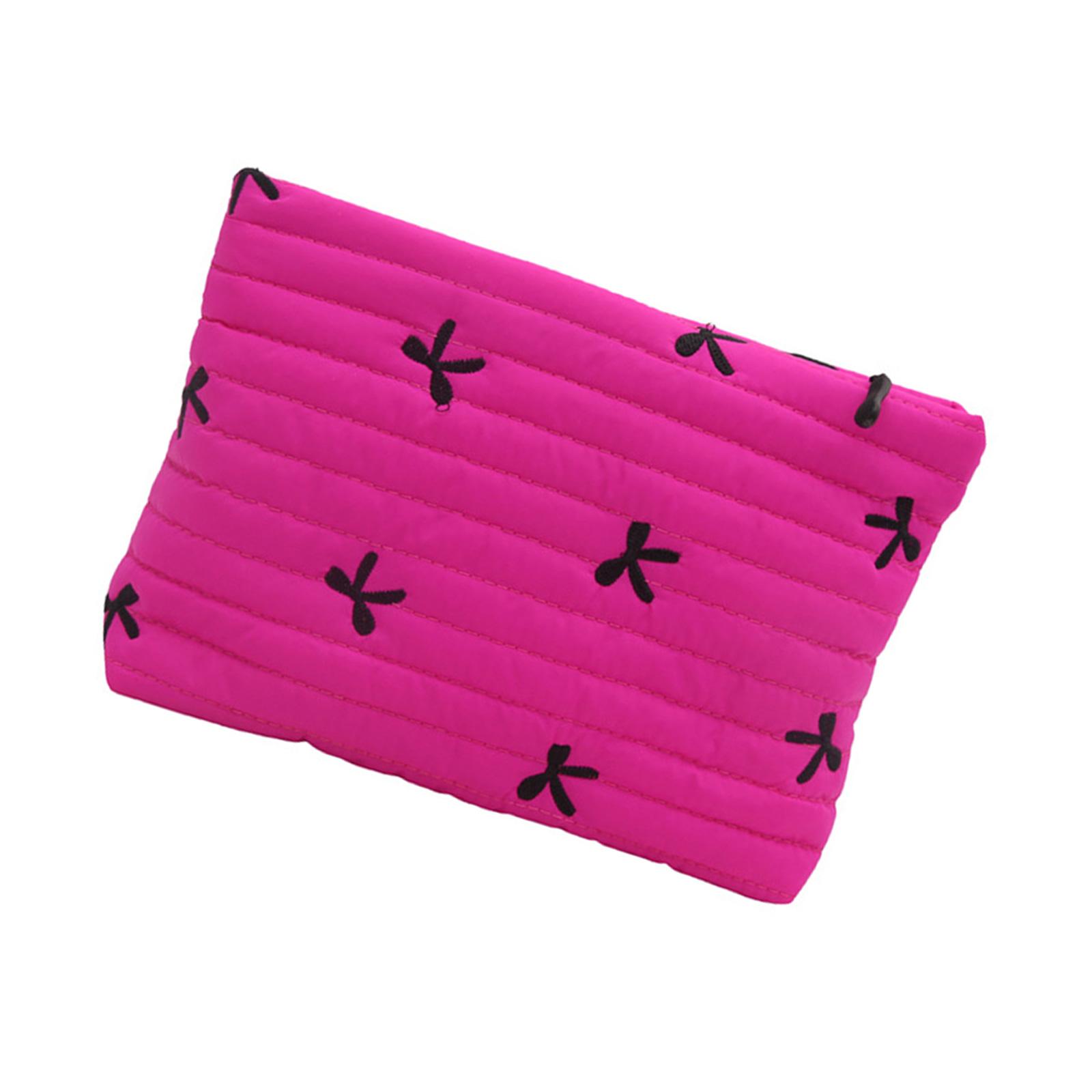 

Модный косметический органайзер с женственным дизайном в виде бантика, сумка для хранения повседневных вещей горячий розовый