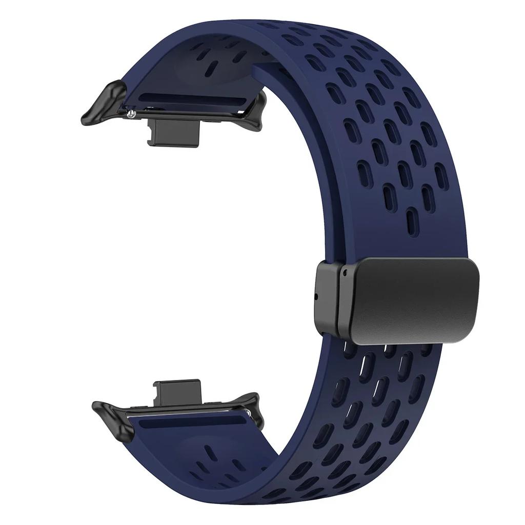 Silikonarmband für Redmi Watch 5 4 Magnetverschluss Sportarmband für Mi Band 9pro 8pro Correa Atmungsaktives Armband Zubehör