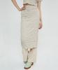 Sperone Woman Wavy Skirt (Beige)
