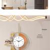 Luxury Nordic Minimalist Wall Clock - Stylish Living Room Decor & Fashionable Home Accent