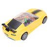 Electric Universal Clock Racing Car Colorful Light Music Small Yellow Toy Car for Boys