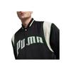 Puma Letter Single Button Casual Sports Long Sleeve Baseball Jacket Unisex Jackets Black 626147-01