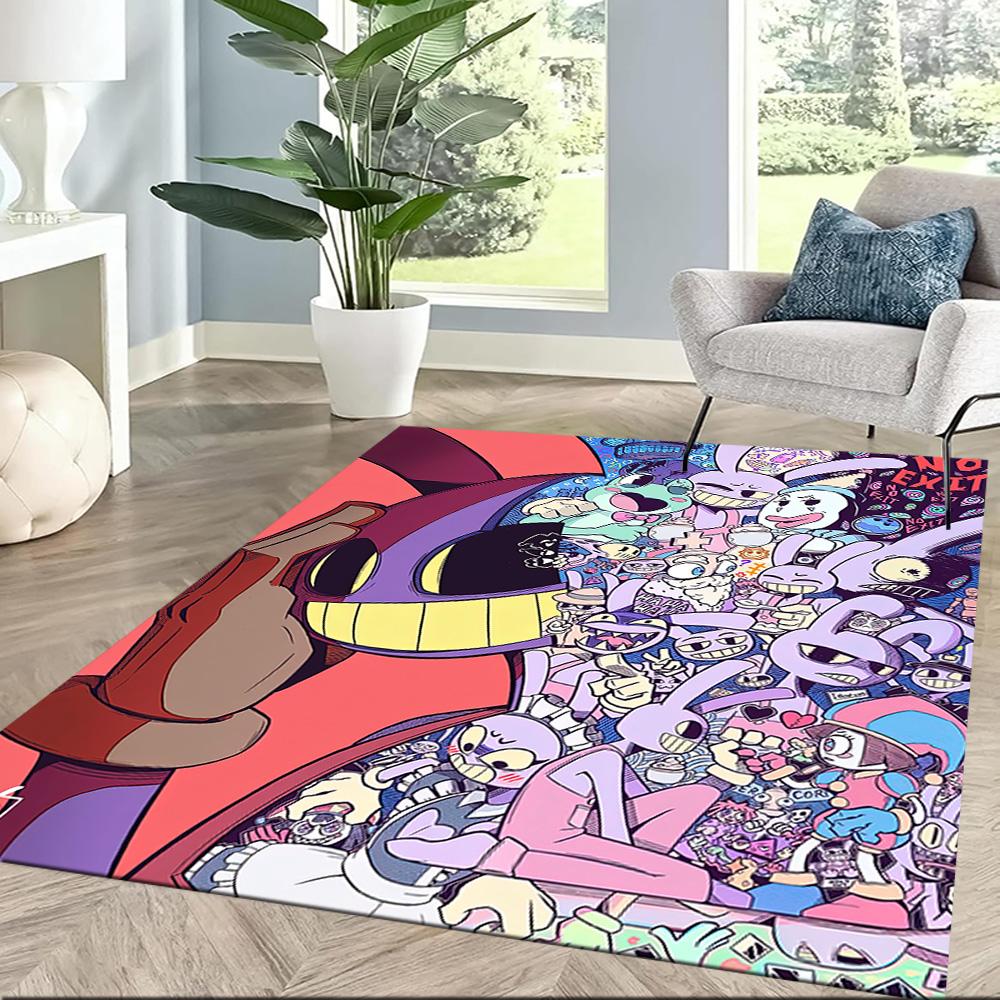 Digital Circus Carpet Design For Outdoor Dining Room Dormitory Living Rooms Antislip Carpet Anime Office Decor Best For Christmas