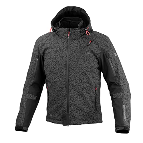 KOMINE Motorcycle Jacket JK-5793 Protective Soft Shell Winter Parka Life HR Neo HR Black 3XL