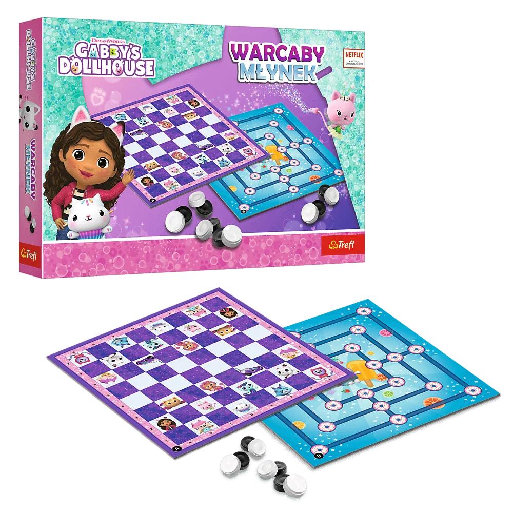 Warcaby Młynek Koci Domek Gabi Trefl
