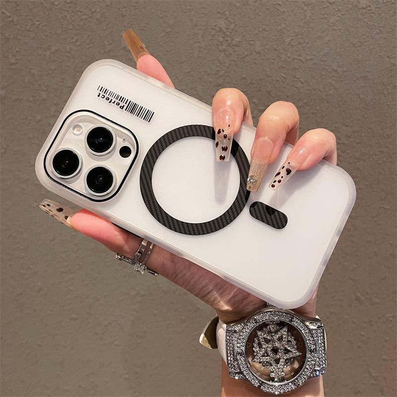 

iPhone 16 Pro Max Crystal Skin Feel Magnetic Series Case, Compatible with Apple 15/14 iPhone 14 чорний