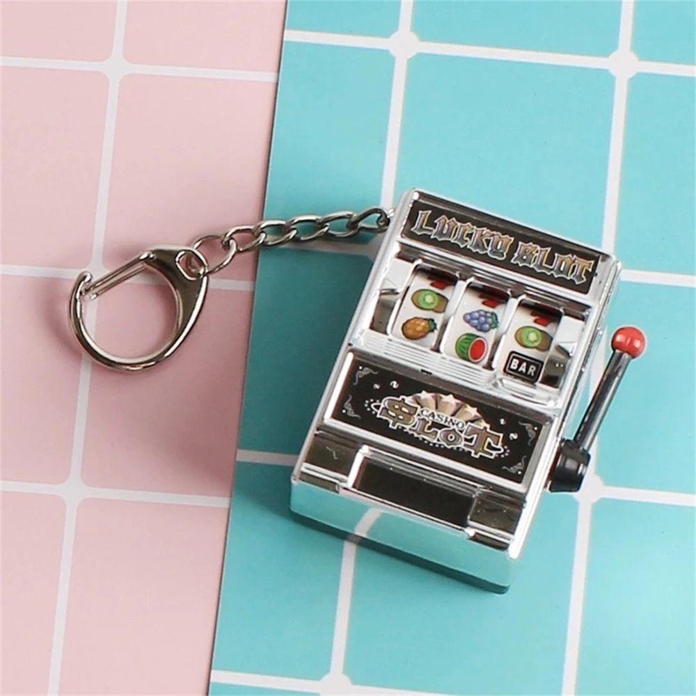 Toys Educational Toy Lucky Jackpot Keyrings Fruit Machine Safe Machine Slot Machine Key Chains
