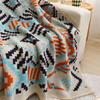Bohemian Knitted Throw Blanket for Bed, Sofa, or Office Nap