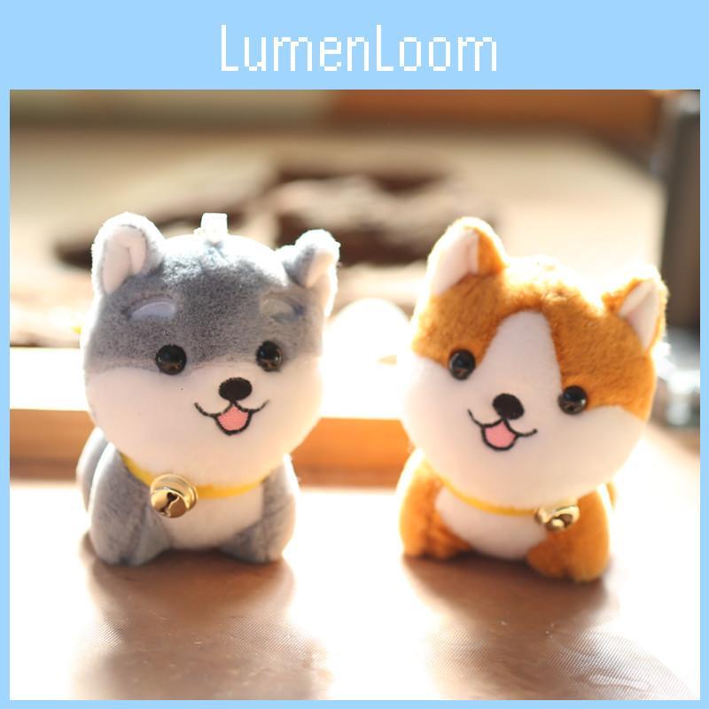 Adorable Husky Plush Keychain Cute Soft Stuffed Dog Doll Bag Charm