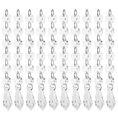 10 STÜCKE Acryl Anhänger 15cm Klar Lange Tropfenform für Kronleuchter Babyzimmer Weihnachtsbaum