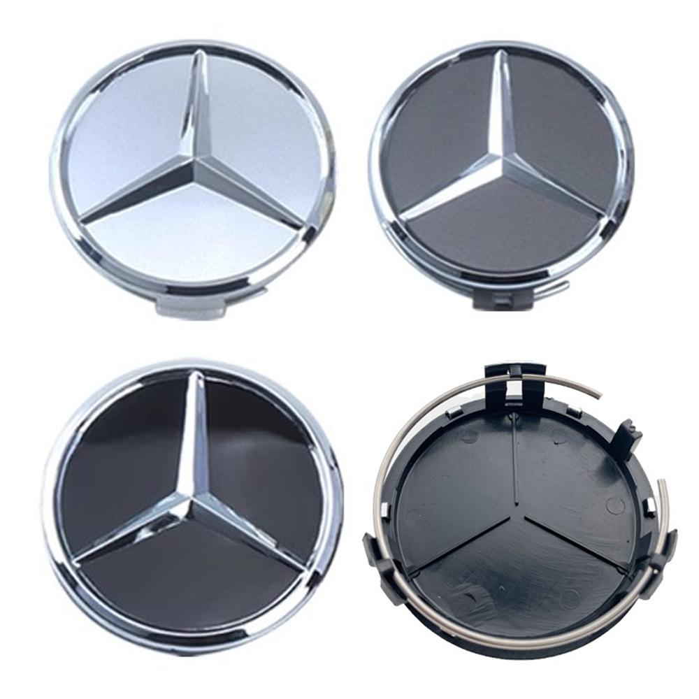 RIP4 4pcs 75mm for Mercedes Benz AMG W203 W206 W220 W205 W211 W212 w204 w213 Car Wheel Center Hub Caps Benz Emblem Tire Rim parts