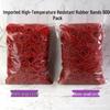 Barbershop High Elasticity Perm Rubber Bands with Leather Cover - 500G