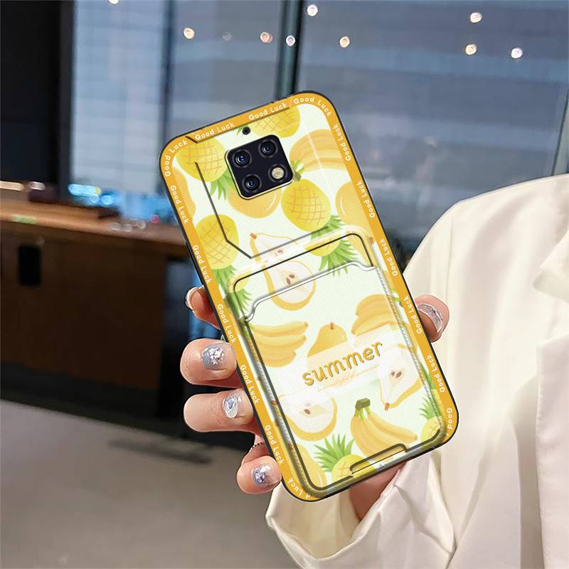 Card Slot Waterproof Phone Case For Oukitel WP6 TPU Cartoon Soft Case Silicone Anti-dust Card Bag Cover Dirt-resistant
