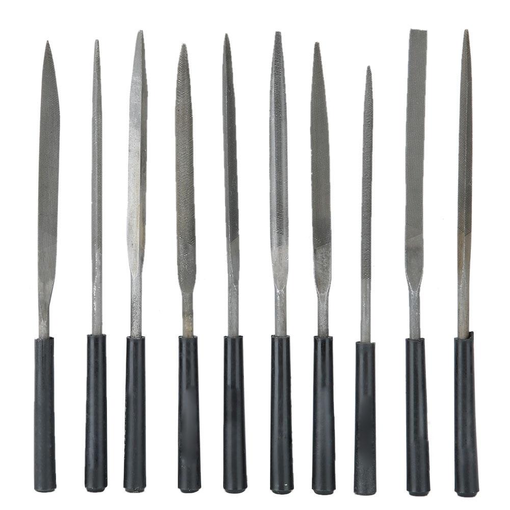 

10Pcs Steel Multi Functional File Jewelry Polishing Processing Wood Carving Metal Hand File Set