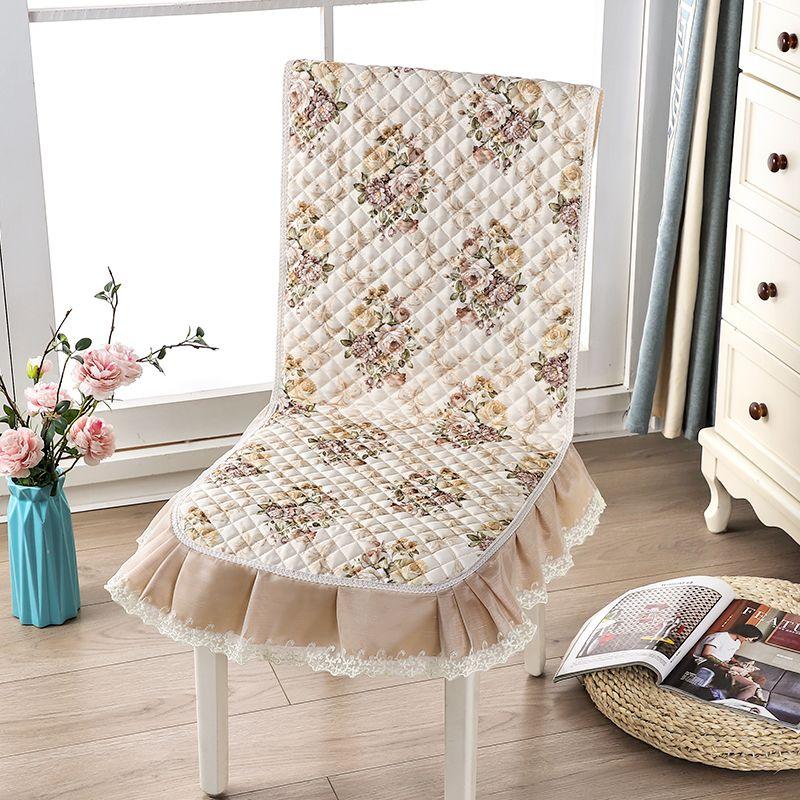 1PCS Lace Dining Chair Covers Removable Washable Spandex Jacquard Chair Protector Mat for Home Wedding Party Banquet