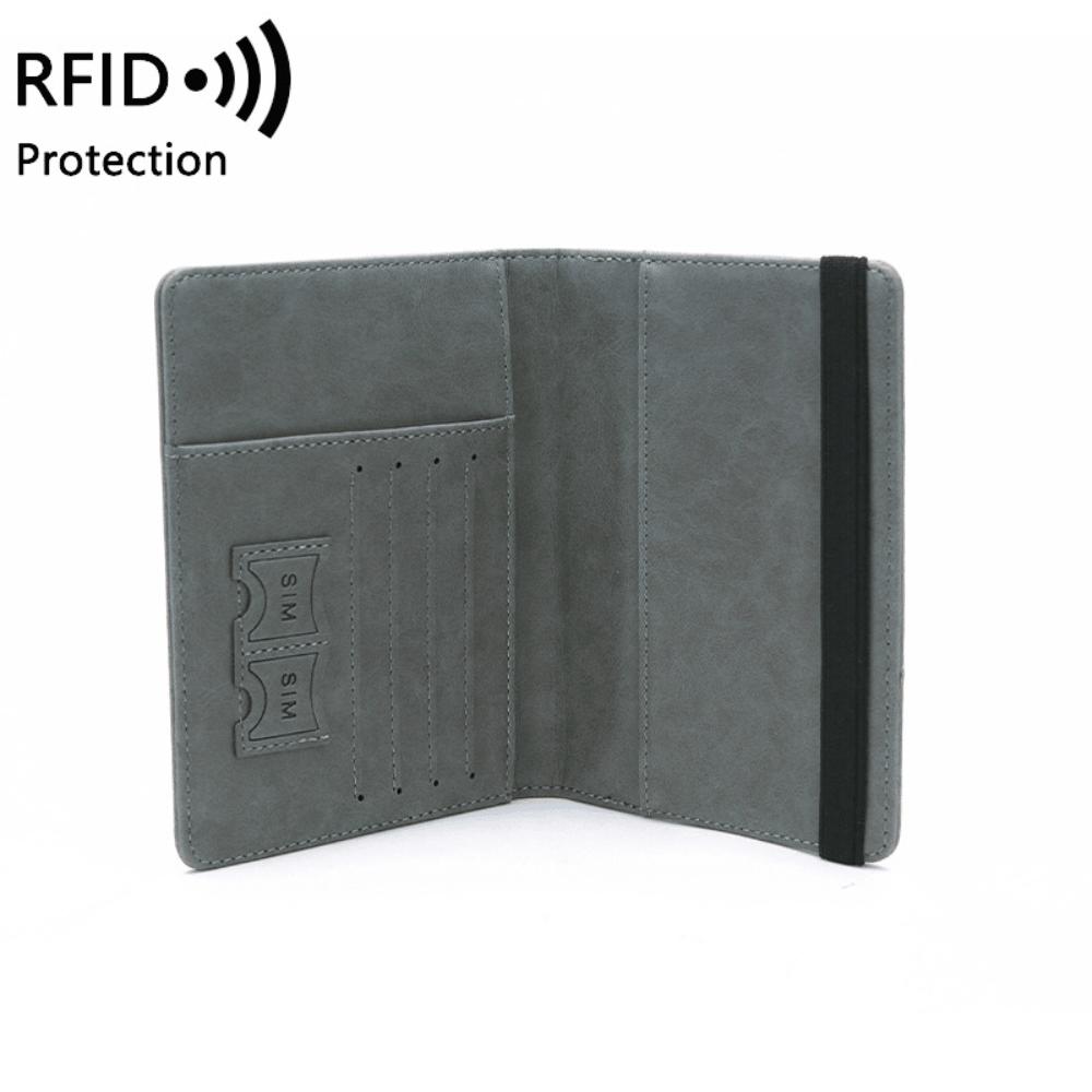 RFID anti-theft passport bag, simple and fashionable multi-functional ID bag, overseas travel passport holder