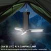 Sun Lamp Rechargeable Camping-Ready With Six-Level Dimming And Foldable Operation