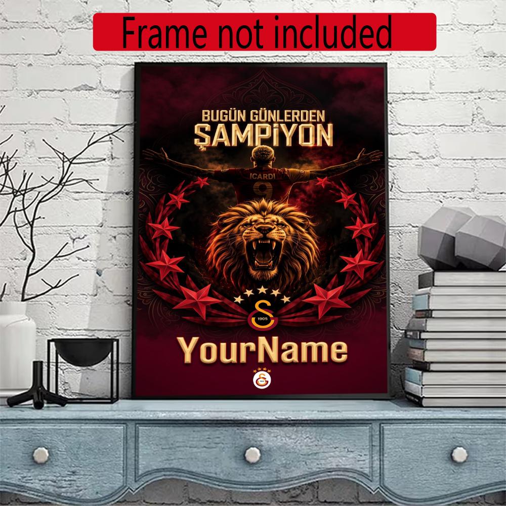 Galatasaray Personalized Text Diamond Painting Round Diamond Mosaic Rhinestones Diamond Embroidery Craft Kit Wall Decor Without Frame