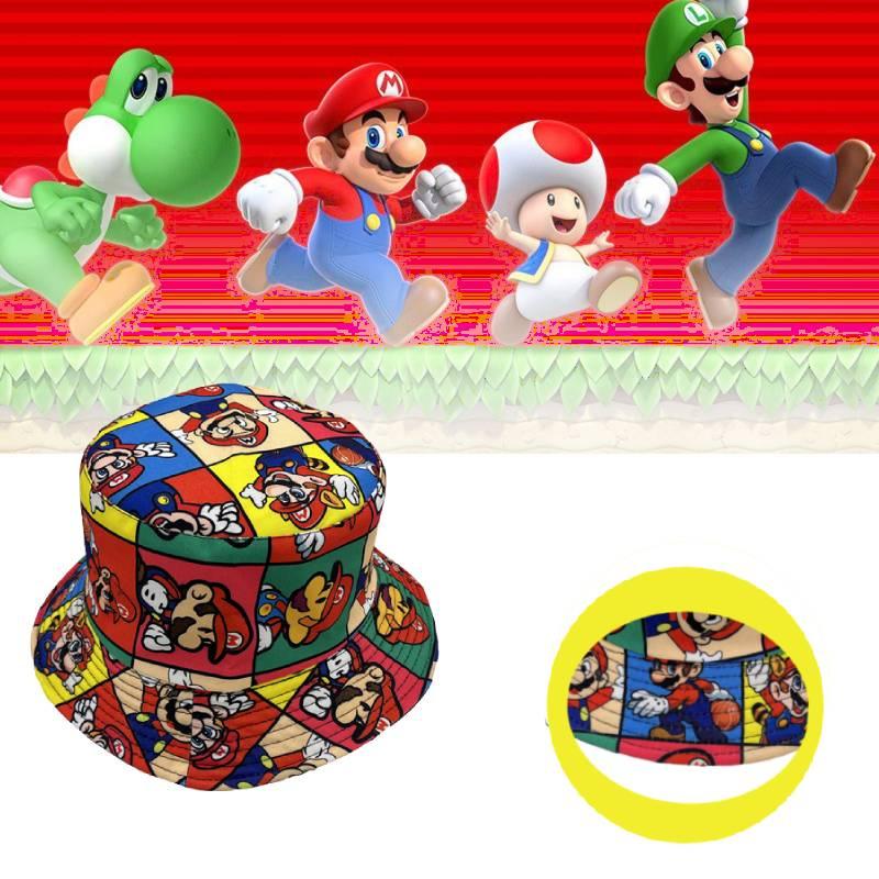 Super Mario Print Fisherman Hat For Men And Women Durable And Stylish Basin Hat
