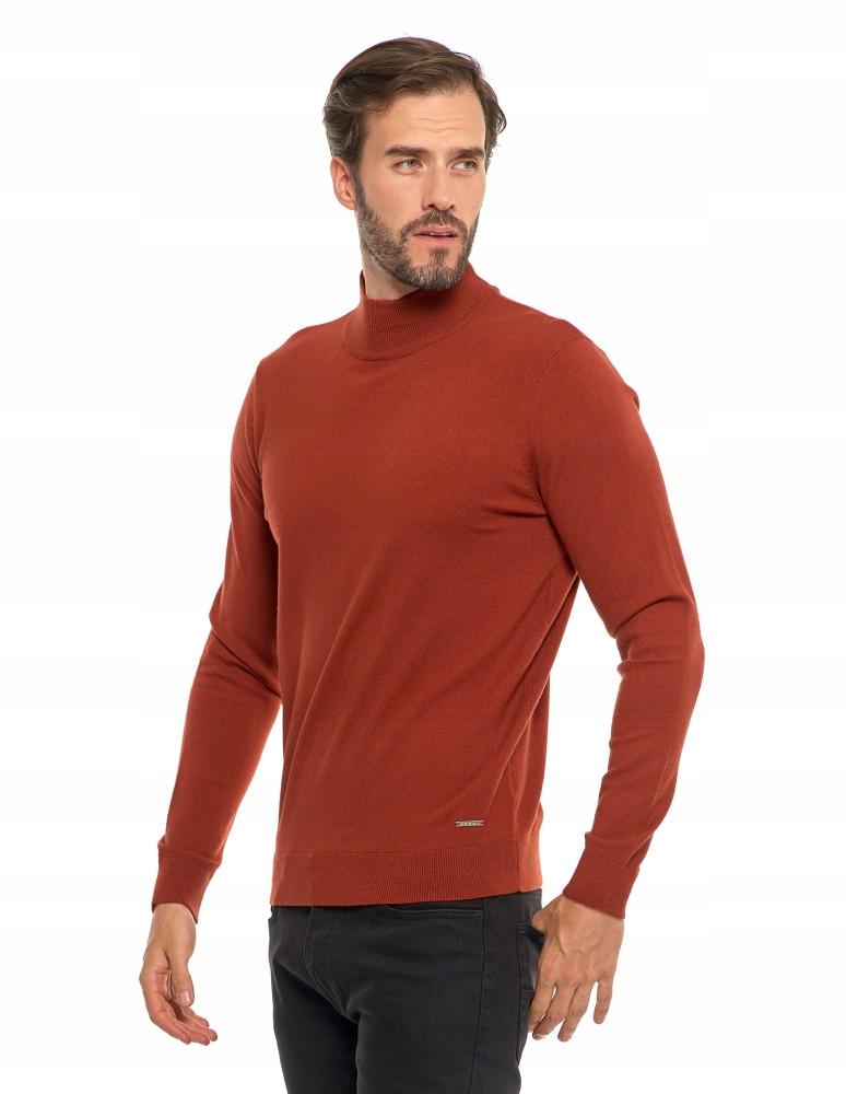 Men's Sweater Elegant Classic Turtleneck Fashionable Long Sleeve MORAJ S beige
