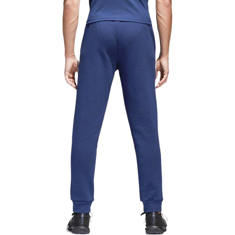Adidas Logo Print Solid Soccer Knit Pants Men Bottoms Blue CV3753