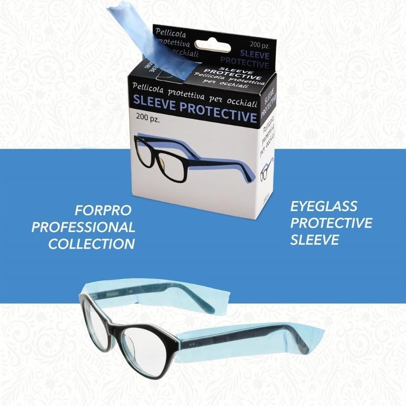 200pcs Plastic Eyewear Frame Guards Heat Resistant Protectors for Hair Coloring Treatments Protection