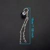 1Pc Gothic Punk Style Detachable Double Thorn Shoe Decor Chain Easy-Release Buckle Mechanism Ideal Diy  Accessory