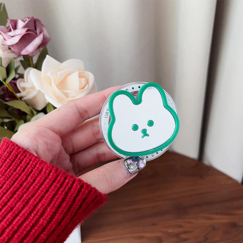 Cute Wind Mobile Phone Airbag Bracket Bunny Mirror Sticker Magnetic Suction Retractable Portable Lazy Niche