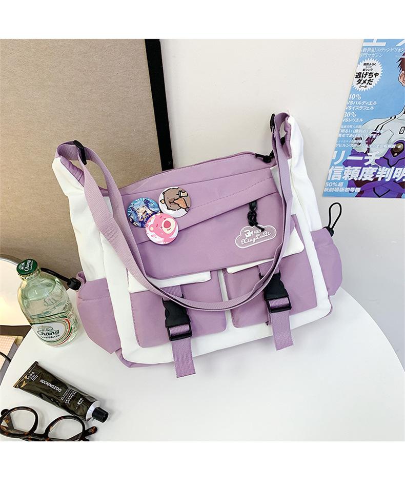 2025 New Student Girl Japanese Cute Large-capacity Bag Casual Versatile Portable Messenger Bag