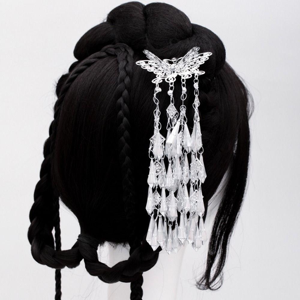 Headwear Children's Hairpins Chinese Hanfu Hair Clips Women Hair Sticks Silver Duckbill Clips