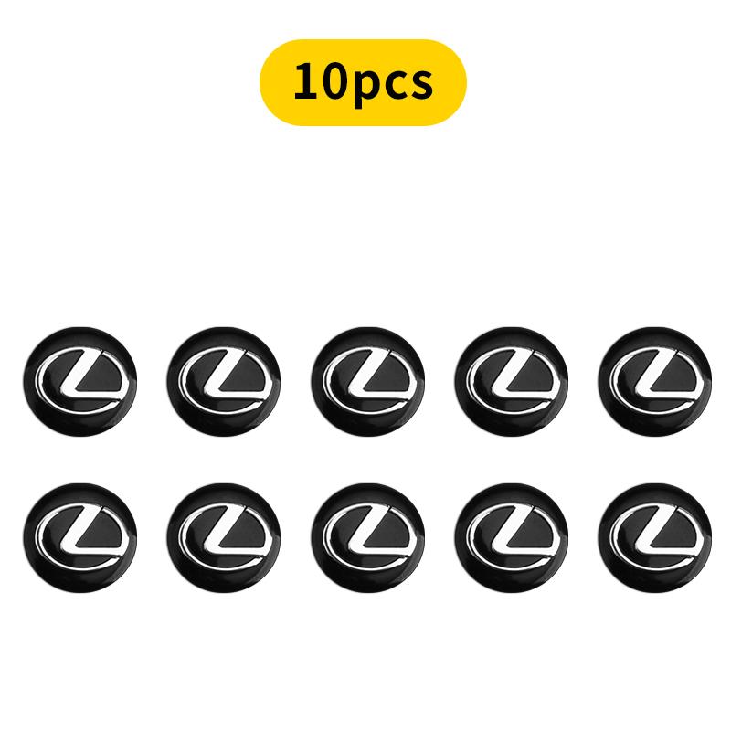 14mm Car Key Emblem Sticker Auto Control Key Logo Decal For Lexus F-SPORT ES RX NX LS UX LM LX GX LC RZ IS CT GS RC HS SC TX