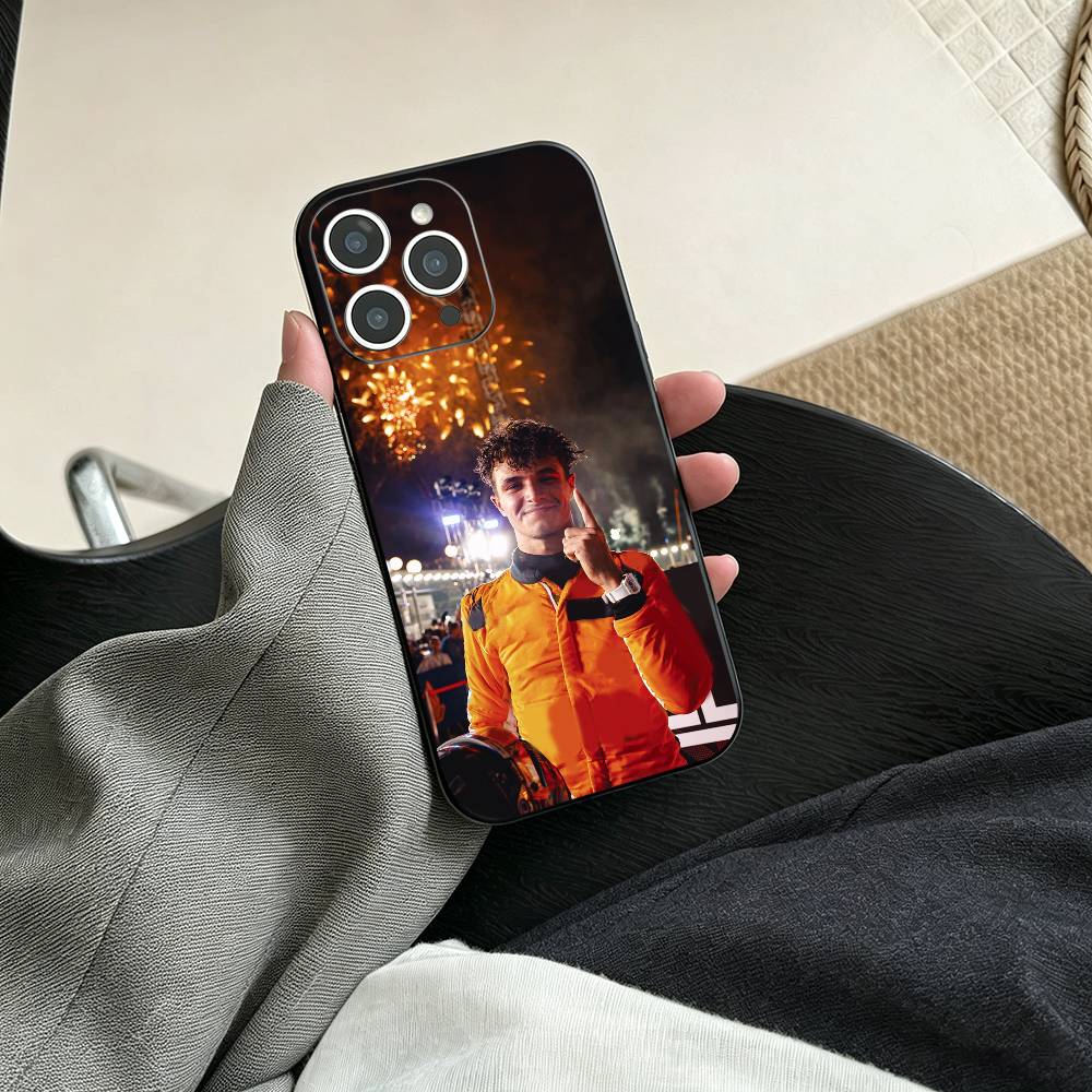 Racing Driver Lando Norris  Phone Case For iPhone 17, 16,15,14,13,12,11 Plus,Pro Max, Others Soft Black Cover