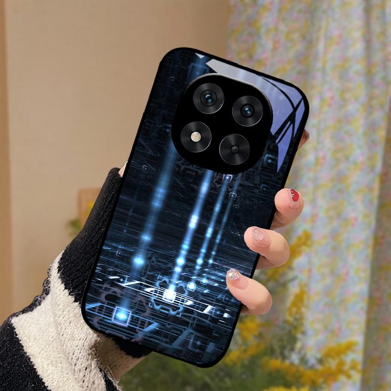 Pro Poco X5 / X6 / X7 Pouzdro Tvrdý PC Tvrzené Sklo Kryt Telefonu Pro Xiaomi Poco X7 Pro 5G Módní Luxusní Skleněné Ochranné Skořápky