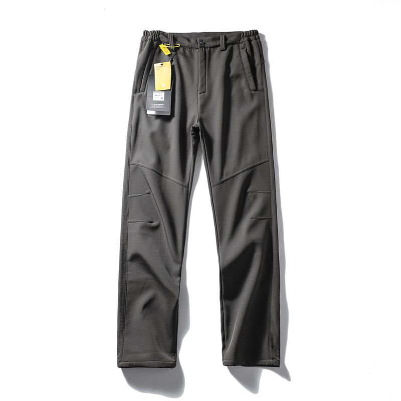 American Outdoor Soft Shell Tactical Pants Men s Waterproof Windproof Fleece Thickened Tactical Cargo Pants Export Men s Clothing Climbing Pants Grey L