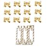 Glitter Christmas Tree Decorations Bows DIY Ornaments Christmas Party Decor Bowknot Design Hanging Decorations Kids Decoration
