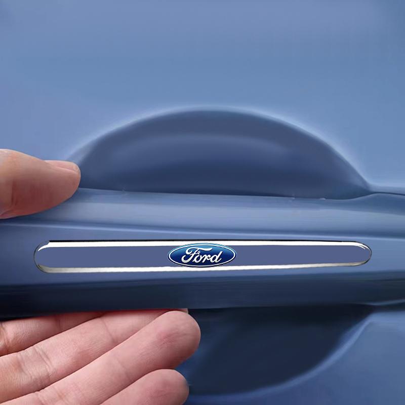 4KS Průhledný chránič proti kolizi dveří auta Nárazníková lišta Nálepka Pro Ford Focus Mk2 Party Mk3 Ranger Mondeo Mk4 Fiest Příslušenství k autu