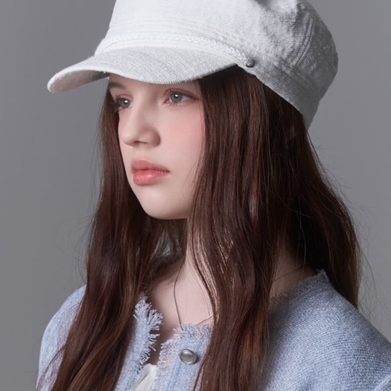 

WHITE SANDS Linen Logo Jacquard Sailor Cap Tampere (4 colors) GRAY_Free