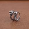 Vintage 316L Stainless Steel Dragon Hoop Earring for Men Women Punk Hip Hop Style China Dragon Huggie Earrings Jewelry