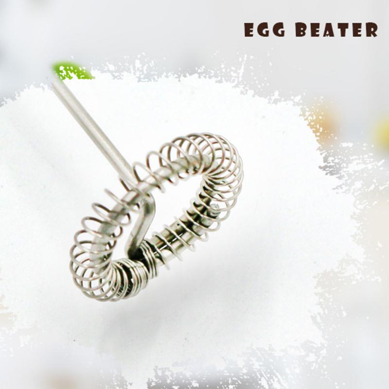 Handheld Electric Egg Beaters Stainless Steel Milk Coffee Frother Cream Mixer Handle Stirrer Whisk