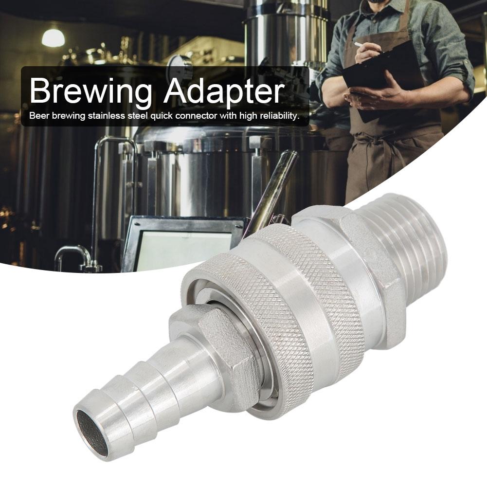 1/2in Female Thread Stainless Steel Quick Connector Adapter for Brewing Beer  Less Than Br More Than