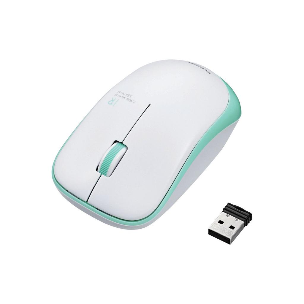 ELECOM Wireless Mouse Medium 3 IR Low Power (Receiver Included), Size, Buttons, Sensor, Consumption, Green, M-IR07DRGN