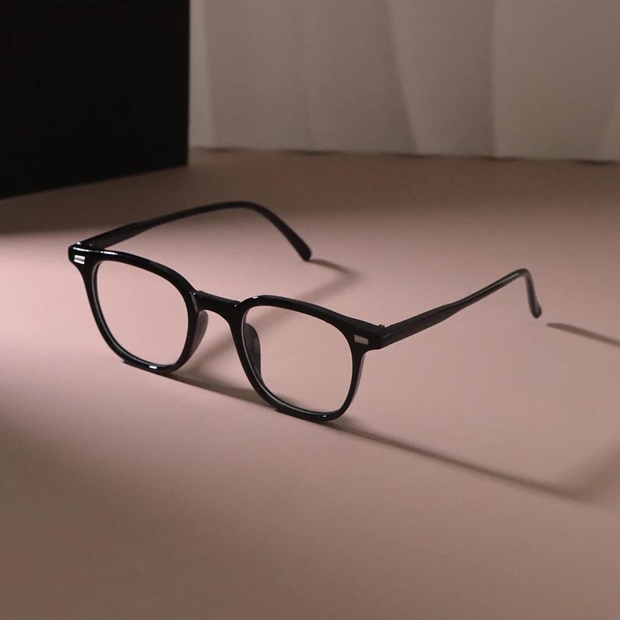 

Stylish Retro Casual Transparent Lens Square Glasses Men Women Elegant Eyeglasses Frame Male Clear Lens