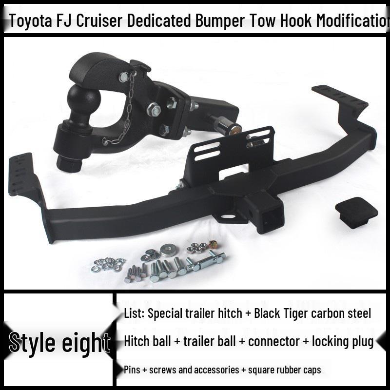 Toyota FJ Cruiser Prado Modified Trailer Tow Hook Tiger Head Bracket