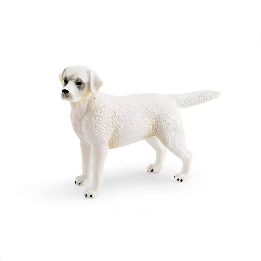 

Щенок овчарки Фигурка щенка Статуэтка собаки симуляции Немецкий дог Домашнее украшение White Labrador