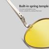 SONNENBRILLE VEITHDIA Gelbe Nachtsichtbrille für Herren, blendfreie Fahrerbrille für Männer, Pilotenbrille, polarisierte Sonnenbrille für Männer und Frauen V0922