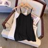 Plus Size Women's Simple Solid Colour Camisole Vest Top Cotton Loose Thin Versatile Summer