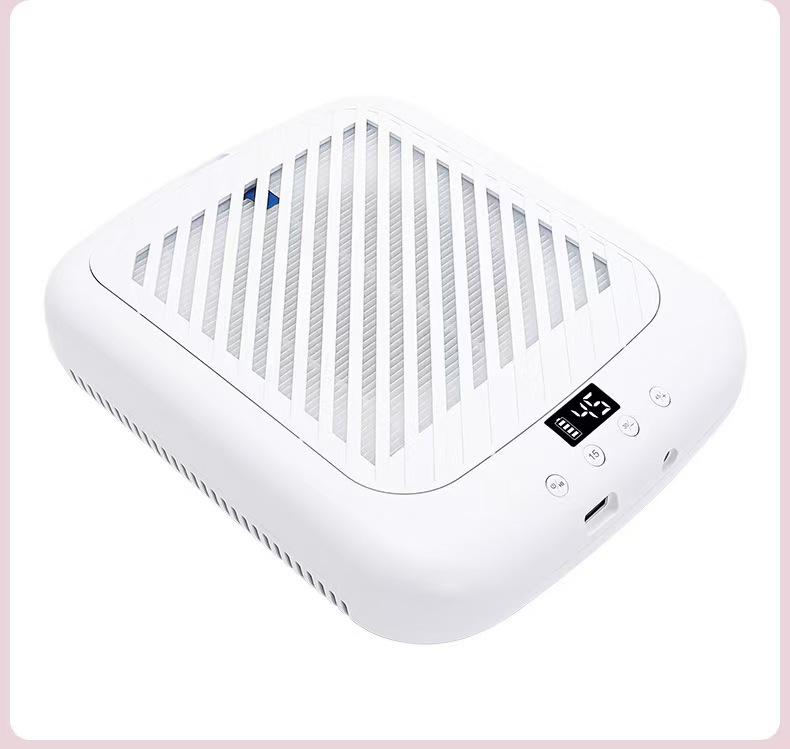MS508 Rechargeable Nail Dust Collector: Silent, Strong Suction, High Power for Polishing and Removal