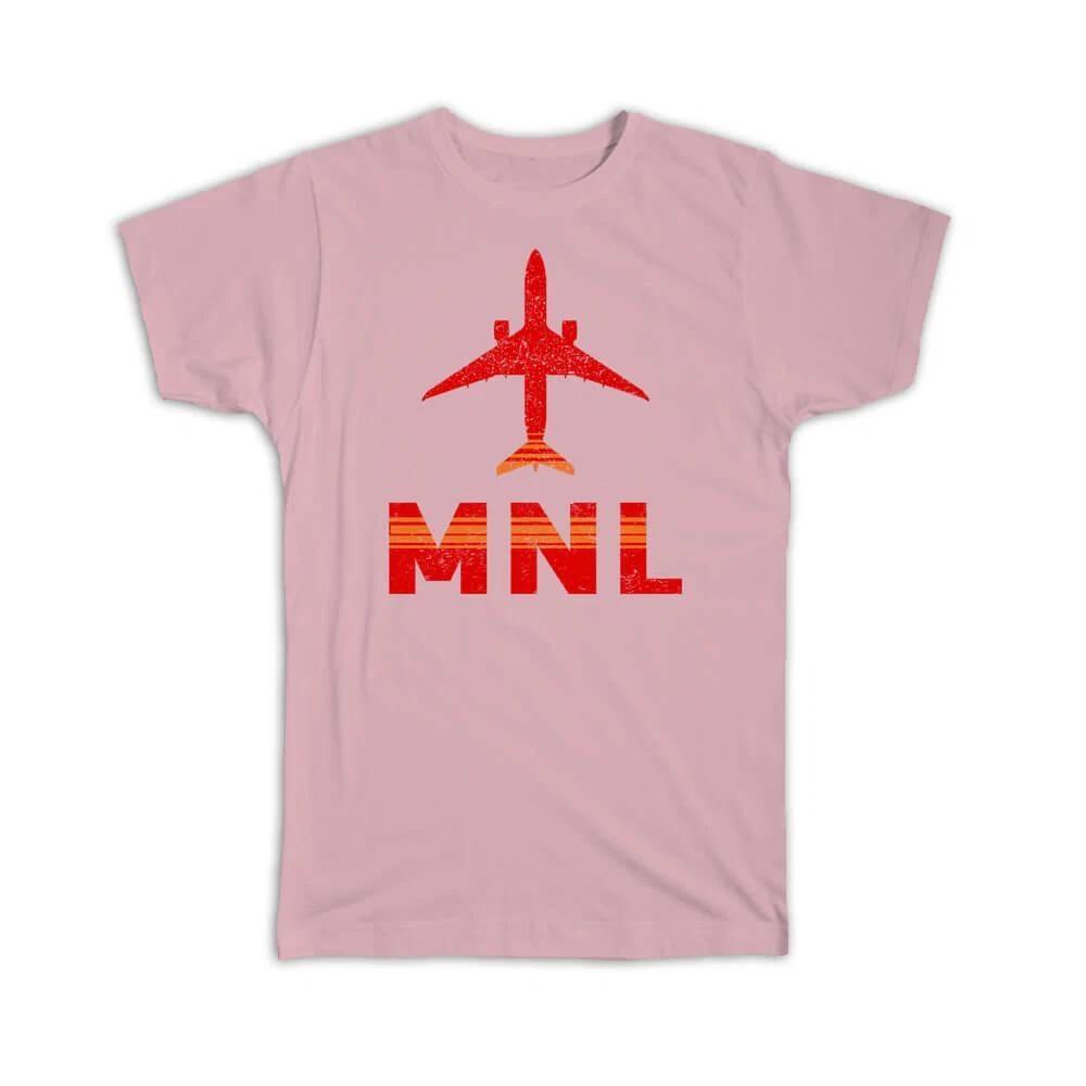Gift T-Shirt : Philippines Ninoy Aquino Airport Manila MNL Travel Airline Pilot S