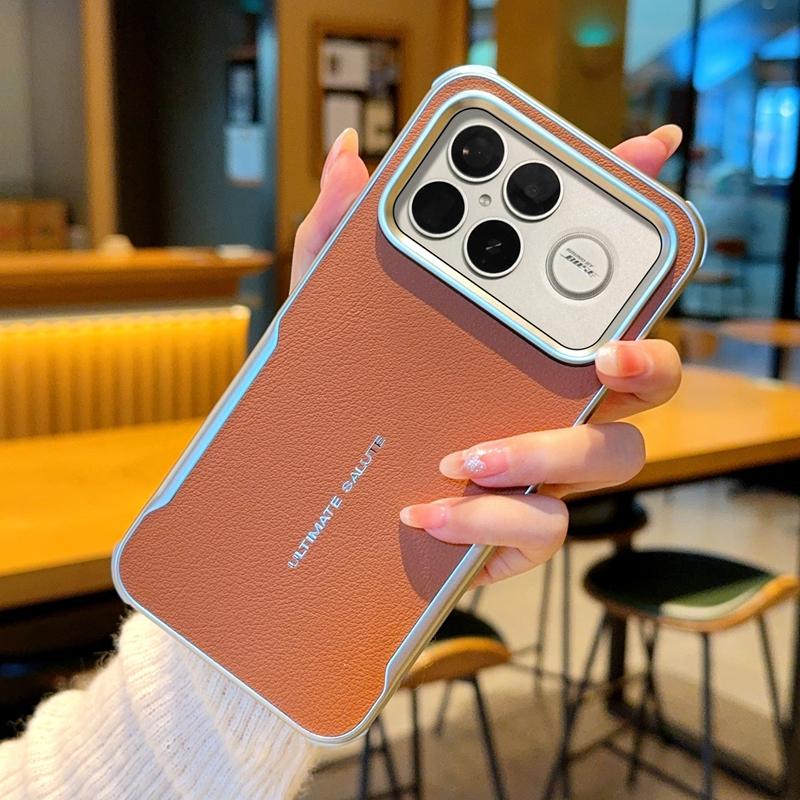 For POCO F8 Pro F8 Ultra  Blade Magnetic Leather Solid Color Shockproof Anti-Oxidation Phone Case