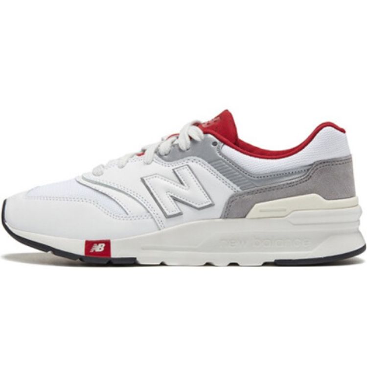 New Balance Nb 997 Versatile Fabric Low Top Running Shoes Unisex Sneakers White Red CM997HGA